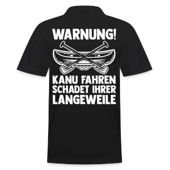 Schullehrer Lehrer - Männer Poloshirt - Schwarz - Hinten - Kai (181cm)