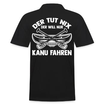 Schullehrer Lehrer - Männer Poloshirt - Schwarz - Hinten - Kai (181cm)