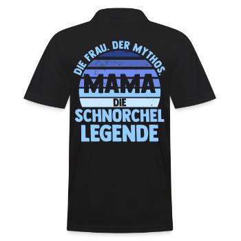 Schullehrerin Lehrerin - Männer Poloshirt - Schwarz - Hinten - Kai (181cm)