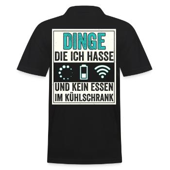 Die vier Reiter der modernen Apocalypse - Männer Poloshirt - Schwarz - Hinten - Kai (181cm)