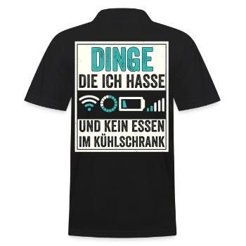 Die vier Reiter der modernen Apocalypse - Männer Poloshirt - Schwarz - Hinten - Kai (181cm)