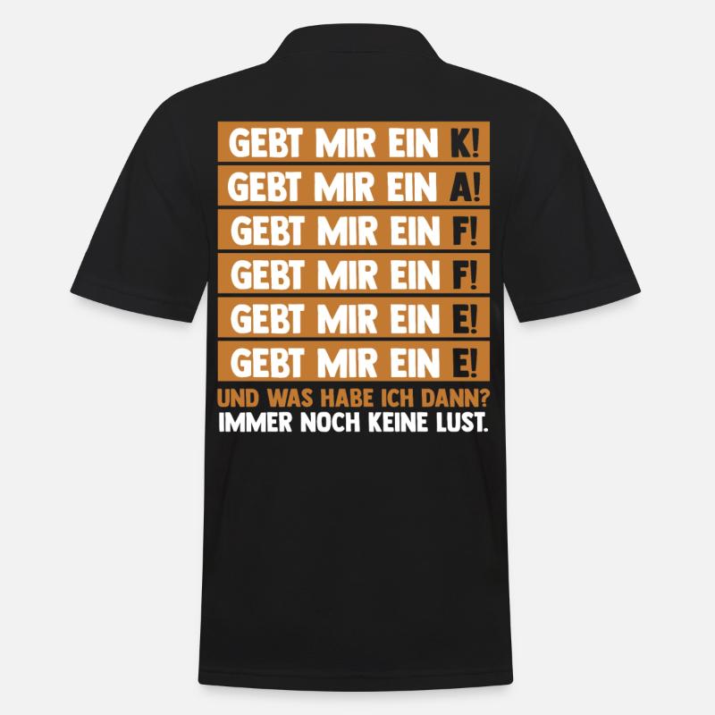 Kaffeetrinker Kaffeeliebhaber Kaffee - Männer Poloshirt - Schwarz