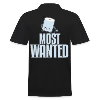 Most Wanted - Männer Poloshirt - Schwarz - Hinten - Kai (181cm)