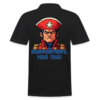 Disappointments, all of you – Napi Bonaparte - Men's Polo Shirt - black - Back - Kai (181cm)