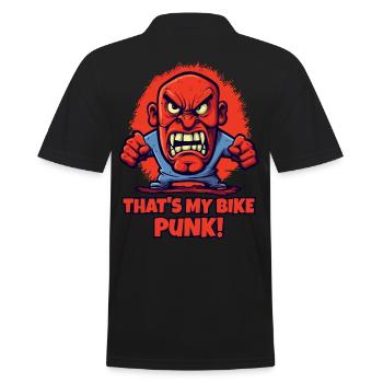 C’est mon vélo, punk ! - Polo Homme - noir - Dos - Kai (181cm)
