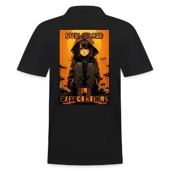 Immersion Expectations: Anime Girl - Men's Polo Shirt - black - Back - Kai (181cm)