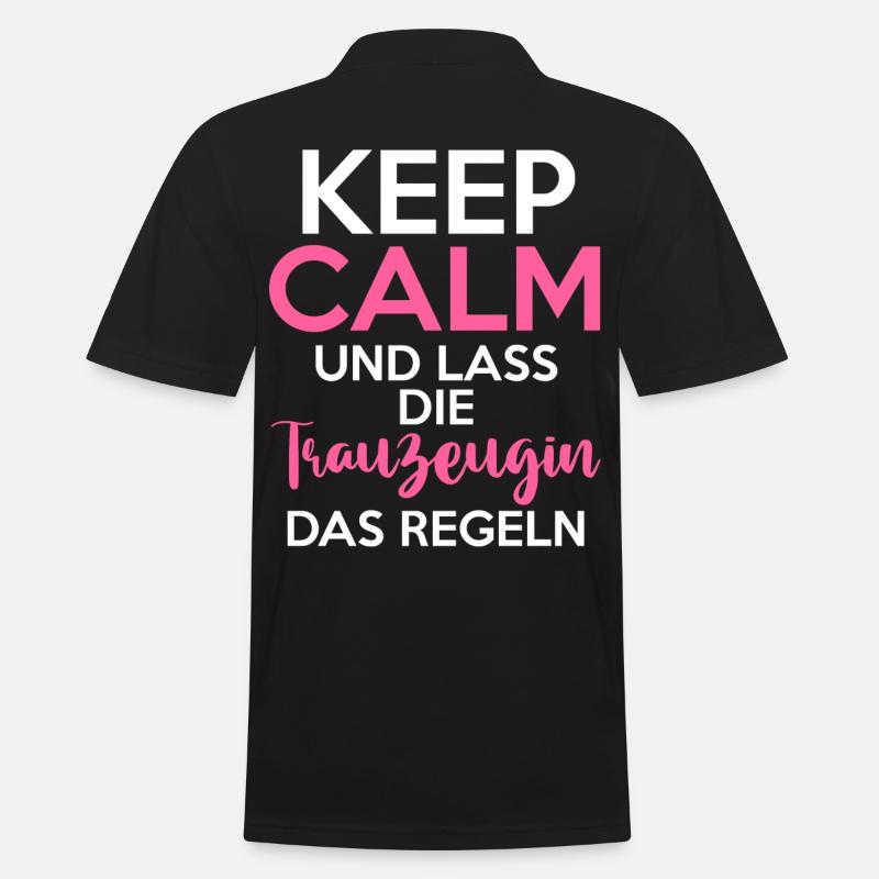 Hochzeit Junggesellenabschied Trauzeugin - Männer Poloshirt - Schwarz
