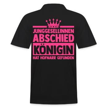 Braut Hochzeit Heiraten Junggesellenabschied - Männer Poloshirt - Schwarz - Hinten - Kai (181cm)
