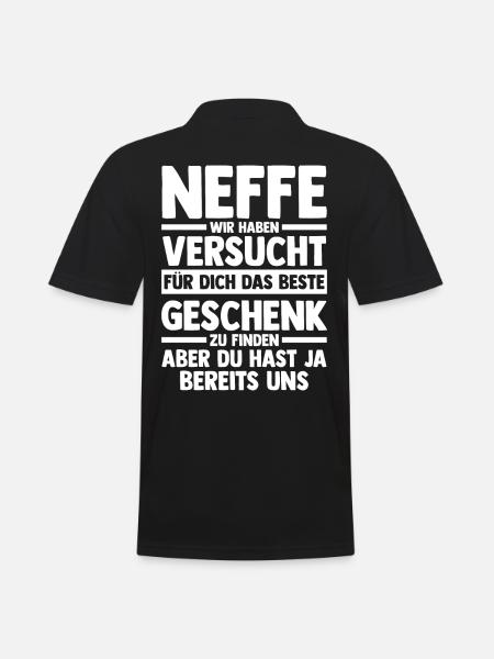 Neffe - Männer Poloshirt - Schwarz