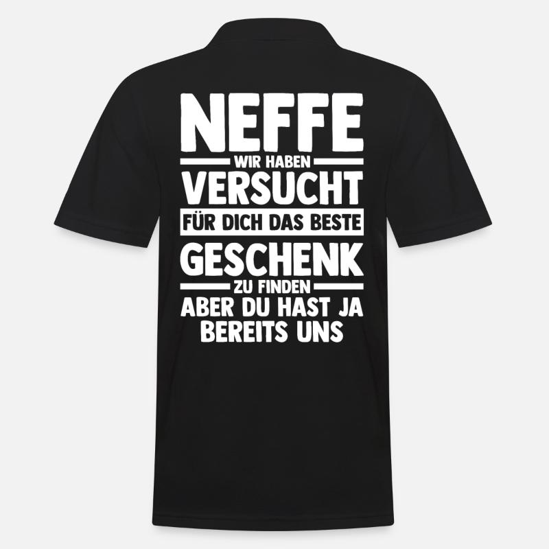 Neffe - Männer Poloshirt - Schwarz