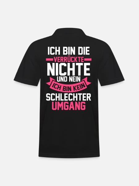 Nichte - Männer Poloshirt - Schwarz