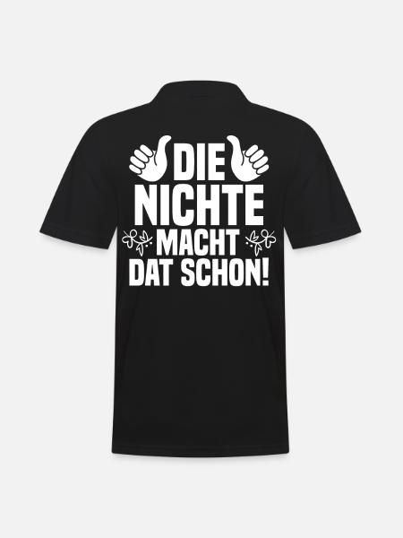 Nichte - Männer Poloshirt - Schwarz
