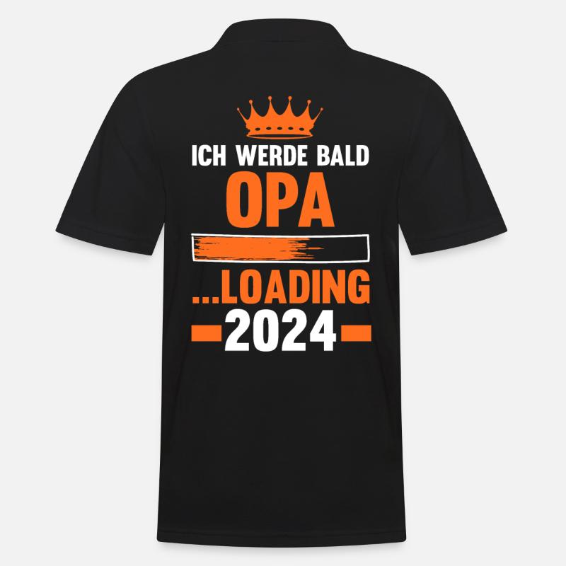 Werdender Opa 2041 - Männer Poloshirt - Schwarz
