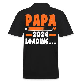 Werdender Papa 2027 - Männer Poloshirt - Schwarz - Hinten - Kai (181cm)