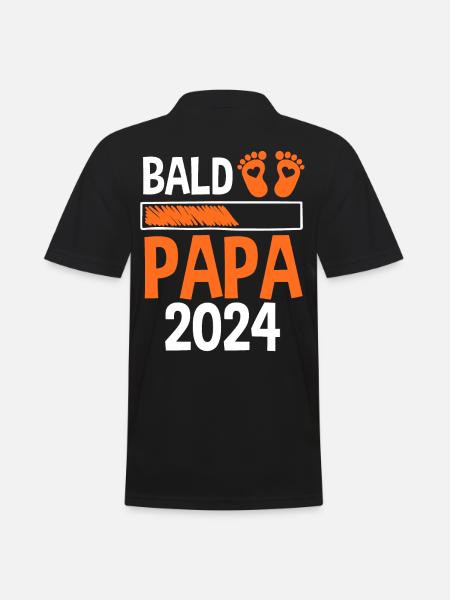 Werdender Papa 2029 - Männer Poloshirt - Schwarz