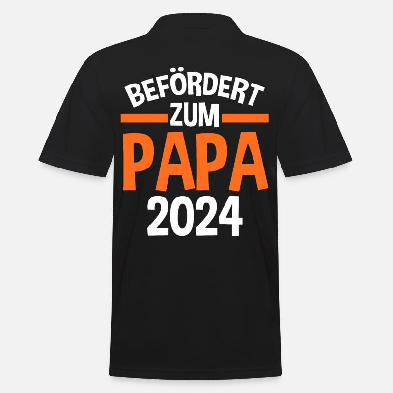 Werdender Papa 2030 - Männer Poloshirt - Schwarz