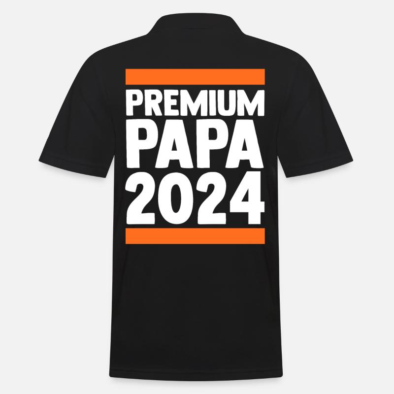 Werdender Papa 2036 - Männer Poloshirt - Schwarz