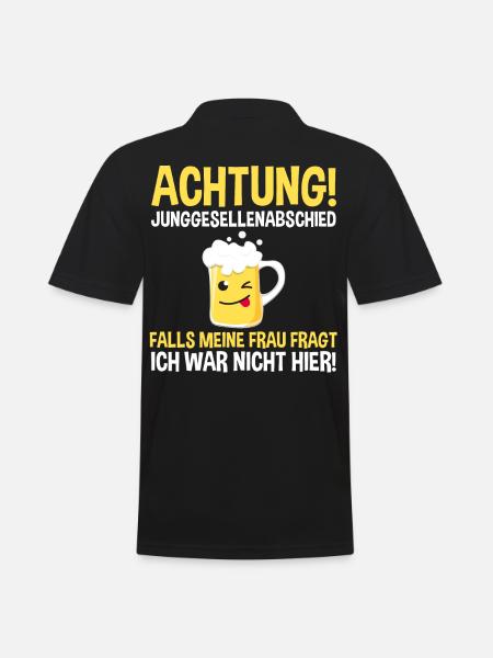Bräutigam Junggesellenabschied - Männer Poloshirt - Schwarz