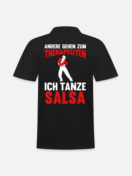 Salsa Tanz Tänzer - Männer Poloshirt - Schwarz