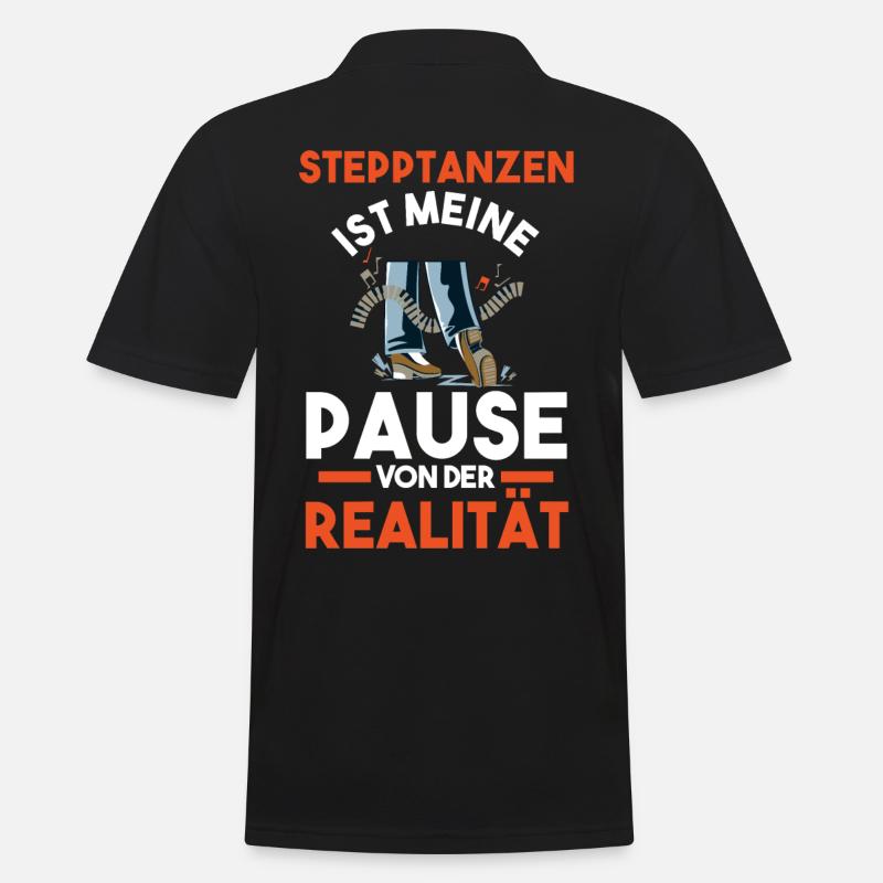 Tänzer Stepptanz - Männer Poloshirt - Schwarz