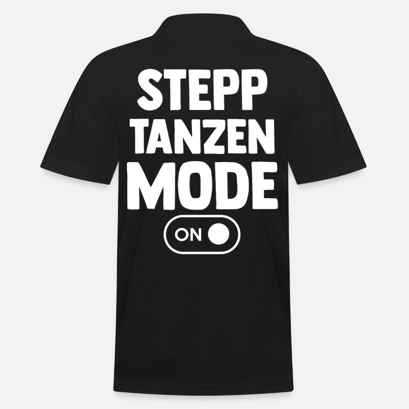 Tänzer Stepptanz - Männer Poloshirt - Schwarz