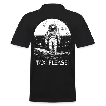 Taxi s’il vous plaît, astronaute - Polo Homme - noir - Dos - Kai (181cm)