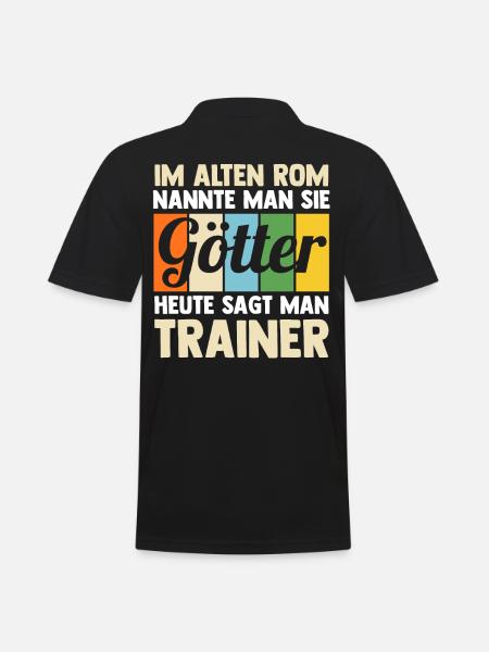 Sportmannschaft Trainer - Männer Poloshirt - Schwarz
