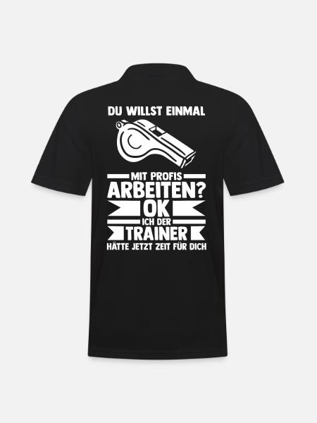 Sportmannschaft Trainer - Männer Poloshirt - Schwarz