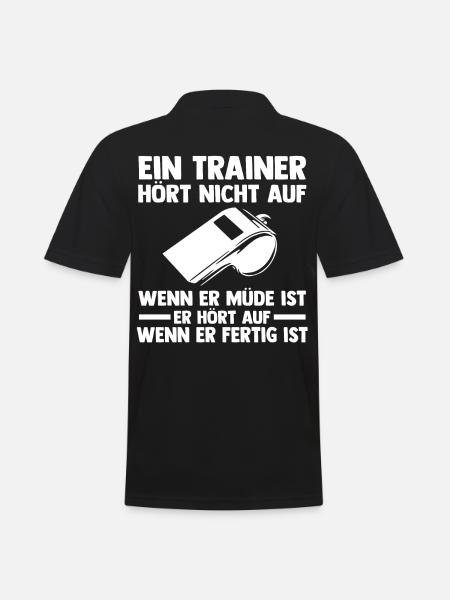 Sportmannschaft Trainer - Männer Poloshirt - Schwarz