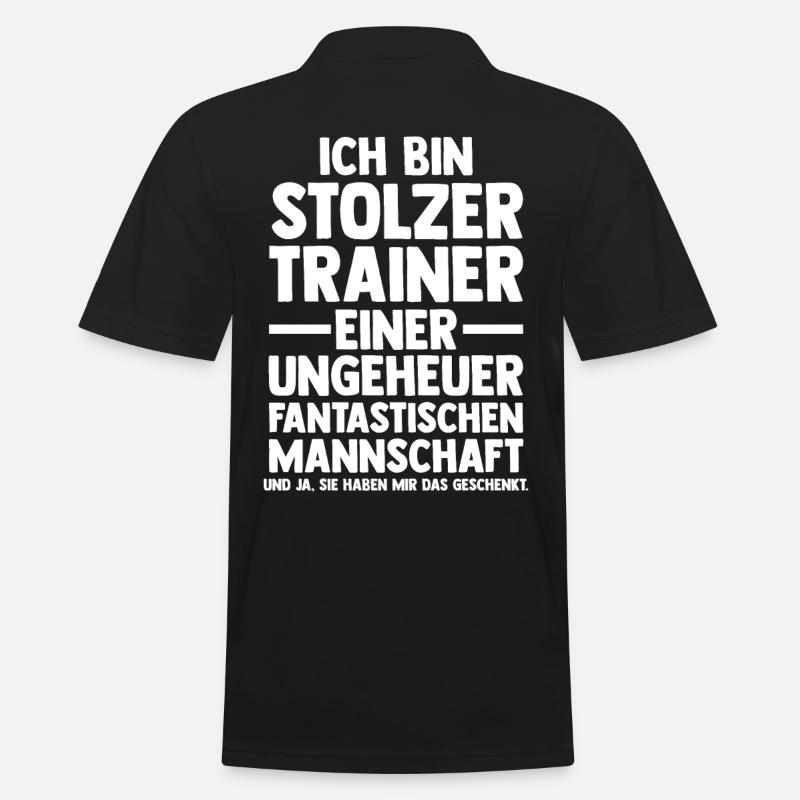Sportmannschaft Trainer - Männer Poloshirt - Schwarz