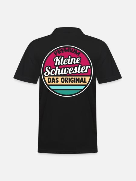 Geschwister Schwestern Schwester - Männer Poloshirt - Schwarz