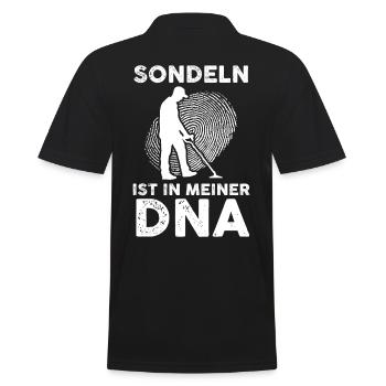 Sondler Sondeln Sondel Sondengänger - Männer Poloshirt - Schwarz - Hinten - Kai (181cm)