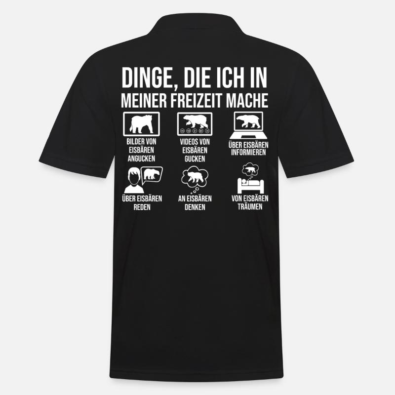 Eisbär Eisbären - Männer Poloshirt - Schwarz