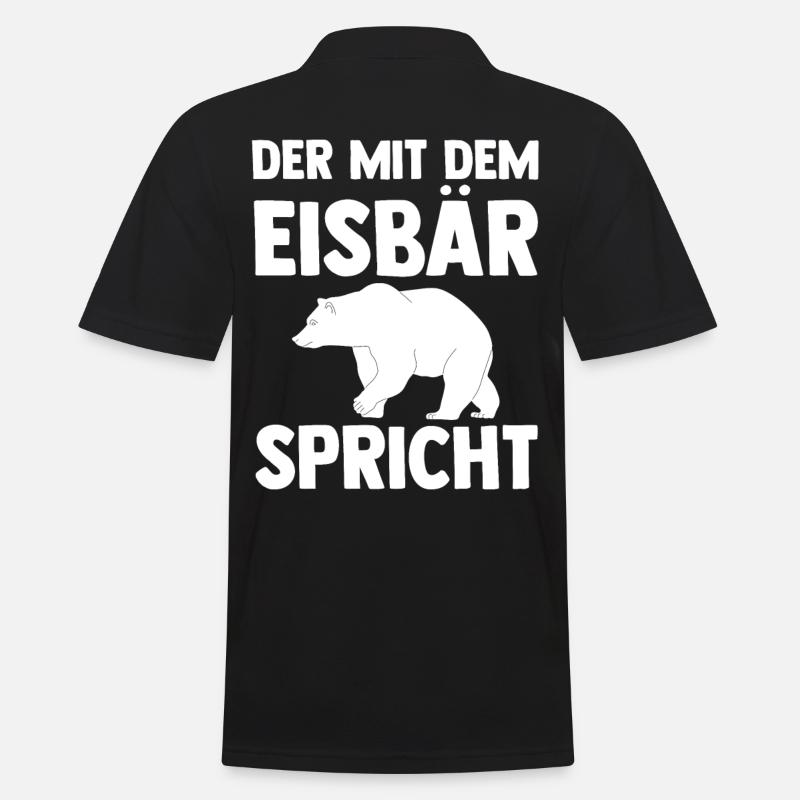 Eisbär Eisbären - Männer Poloshirt - Schwarz