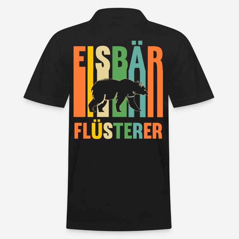 Eisbär Eisbären - Männer Poloshirt - Schwarz
