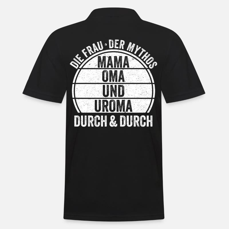 Mutter Mama Oma - Männer Poloshirt - Schwarz