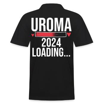 Urgroßmutter 2024 Uroma - Männer Poloshirt - Schwarz - Hinten - Kai (181cm)