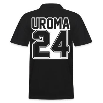 Urgroßmutter 2024 Uroma - Männer Poloshirt - Schwarz - Hinten - Kai (181cm)