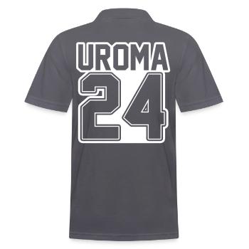 Urgroßmutter 2024 Uroma - Männer Poloshirt - Anthrazit - Hinten - Nico (186cm)