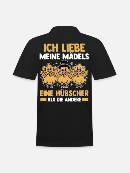 Truthuhn Truthahn - Männer Poloshirt - Schwarz