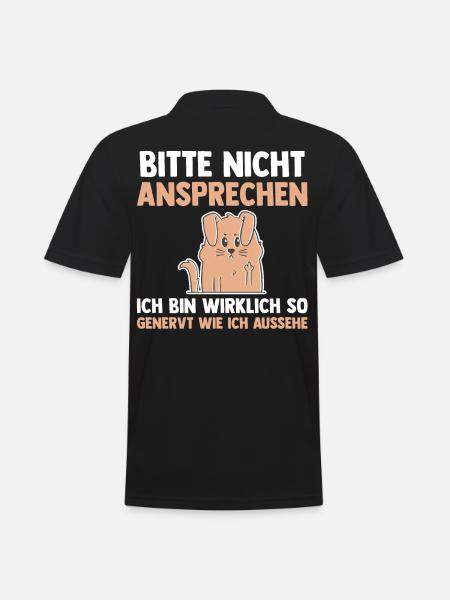 Hund Bitte Nicht Ansprechen - Männer Poloshirt - Schwarz