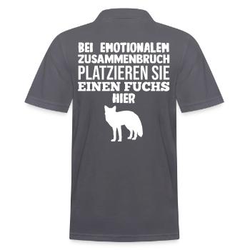 Fuchs - Männer Poloshirt - Anthrazit - Hinten - Nico (186cm)