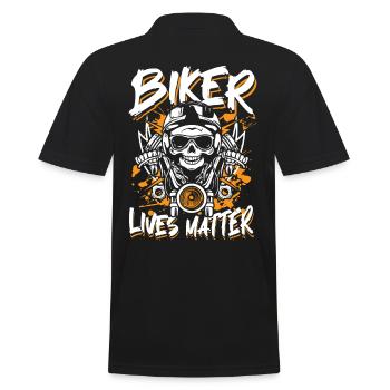 Biker lives matter - Men's Polo Shirt - black - Back - Kai (181cm)
