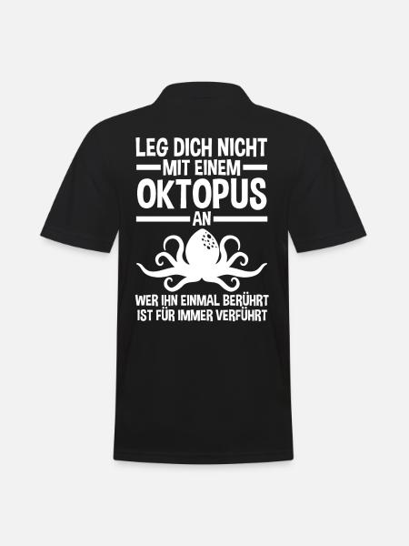 Squid Octopus - Men's Polo Shirt - black
