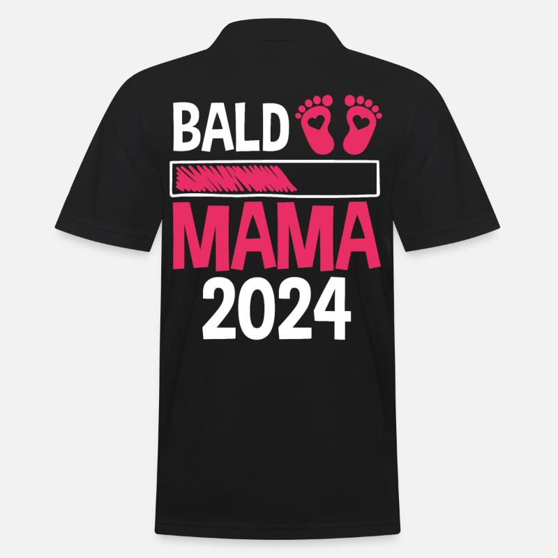 Werdende Mama 2024 - Männer Poloshirt - Schwarz