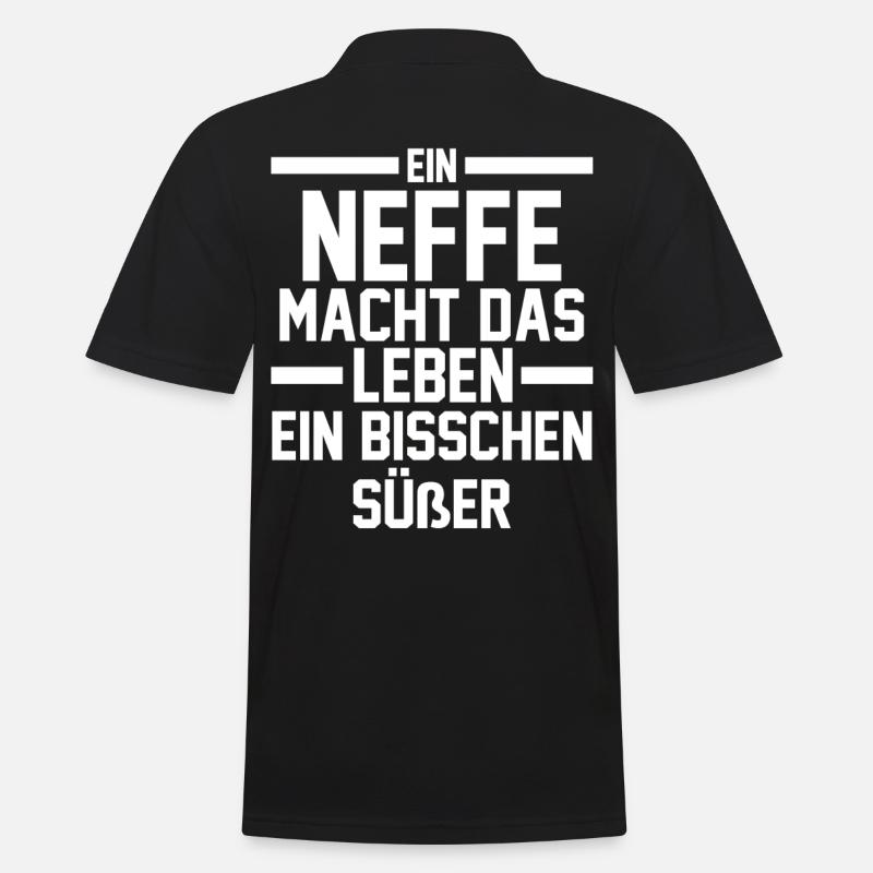 Neffe - Männer Poloshirt - Schwarz