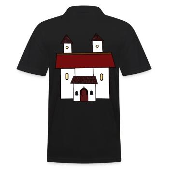 Mittelalter Kirche Gott Religion Papst Rom Jesus - Männer Poloshirt - Schwarz - Hinten - Kai (181cm)