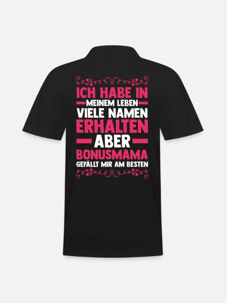 Stiefmutter Stiefmama Bonusmama - Männer Poloshirt - Schwarz