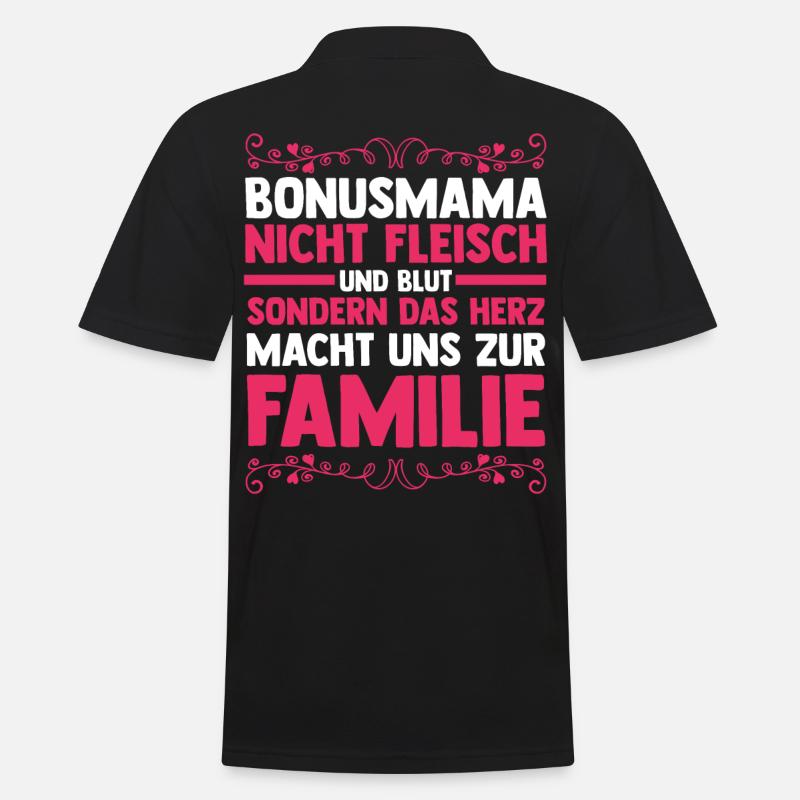 Stiefmutter Stiefmama Bonusmama - Männer Poloshirt - Schwarz
