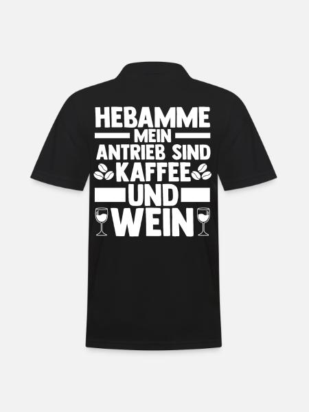 Geburtshelferin Hebamme - Männer Poloshirt - Schwarz